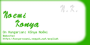 noemi konya business card